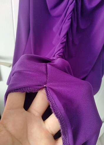 Kadın mor elbise - Görsel 3