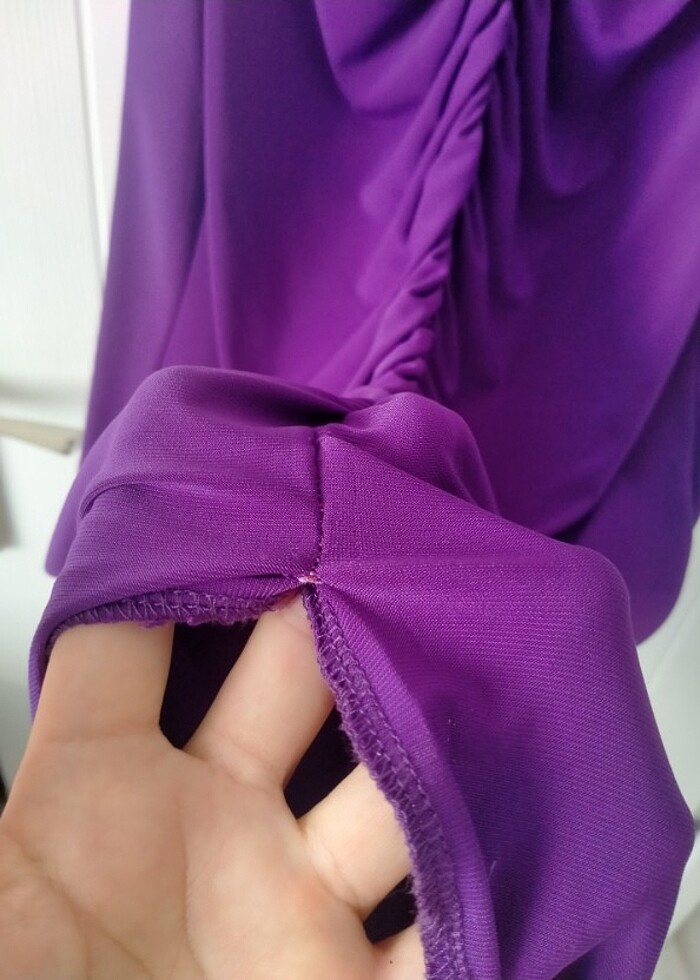 Kadın mor elbise - Görsel 3