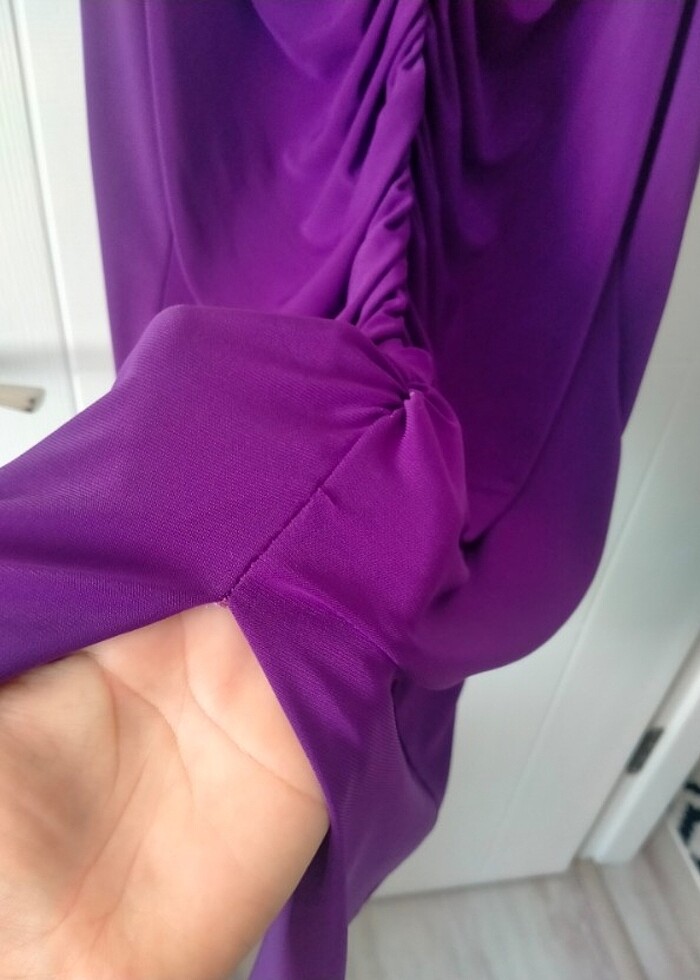 Kadın mor elbise - Görsel 4