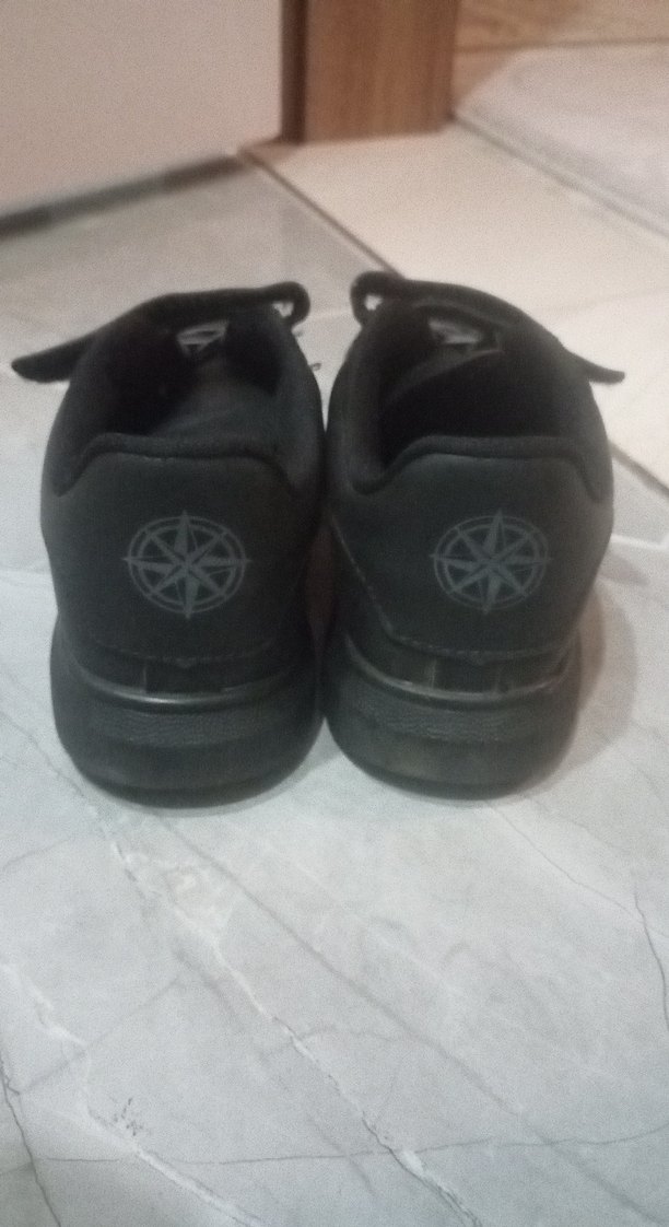 Erkek Çocuk Siyah Velcro Spor Ayakkabı - Görsel 3