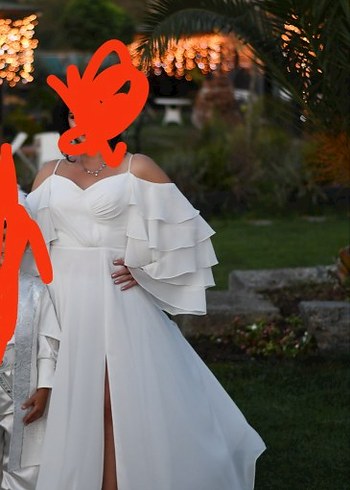 beyaz l beden nikah:sünnet annesi kıyafeti - Görsel 2