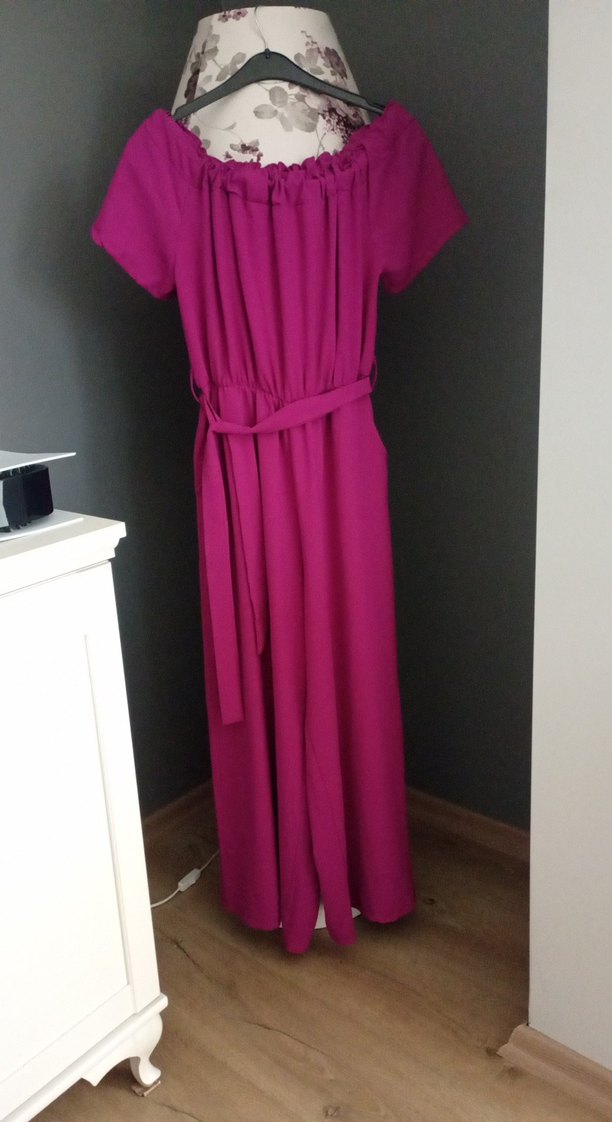 Mor Uzun Salaş Kadın Elbise - Görsel 2