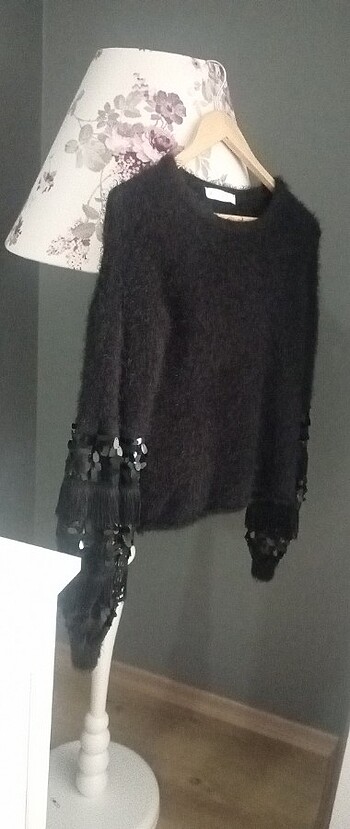 Standart kalıp siyah kazak - Görsel 5