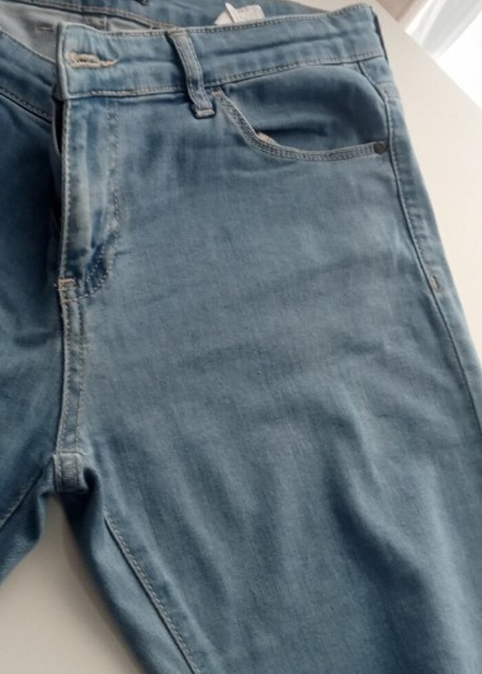 Dar paça likralı kot pantolon  - Görsel 2