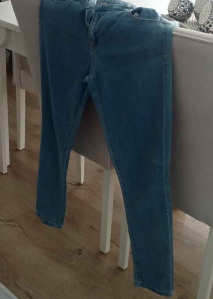 Dar paça likralı kot pantolon  - Görsel 4