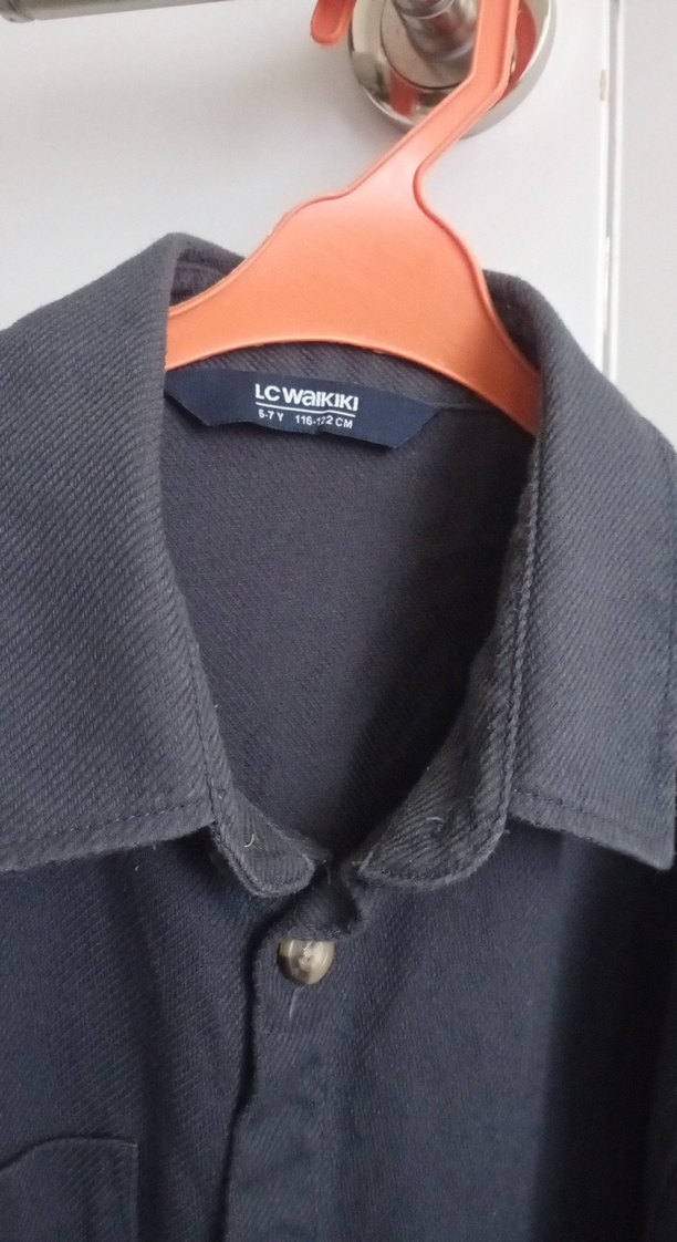 lacivert Erkek Çocuk Denim Gömlek - Görsel 3