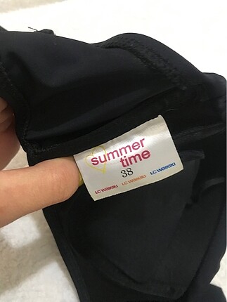 38 Beden siyah Renk Bikini üstü