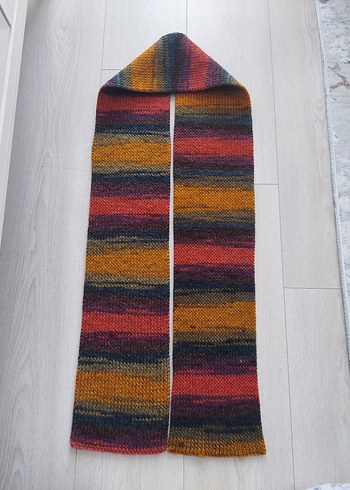 Beden çeşitli Renk El Yapımı Örgü Kadın Atkı 16cm × 185cm