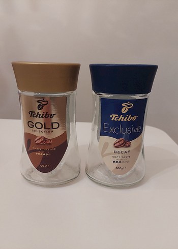 Tchibo Gold ve Exclusive Decaf Kahve Kavanozları - Görsel 2