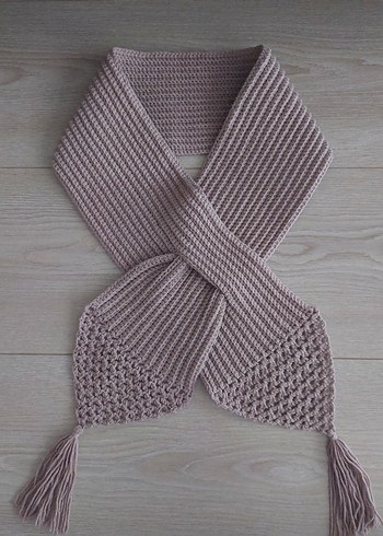 El Yapımı Örgü Fular Boyunluk - Görsel 3