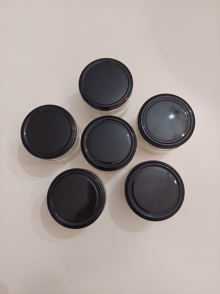 Siyah Kapaklı Cam Saklama Kavanozları 6 Adet - Görsel 2