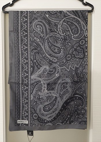 Mirsoy Scarf Mihra Etnik Desen Gri Şal - Görsel 2