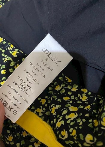 Sarı Detaylı Desenli Midi Mini Etek - Görsel 6