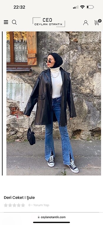 Diğer Ceylan otantik deri blazer