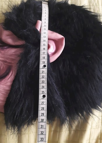 Maymun Yüz Maskesi Siyah Saçlı - Görsel 7