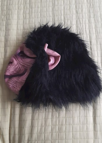 Maymun Yüz Maskesi Siyah Saçlı - Görsel 5