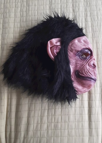 Maymun Yüz Maskesi Siyah Saçlı - Görsel 4