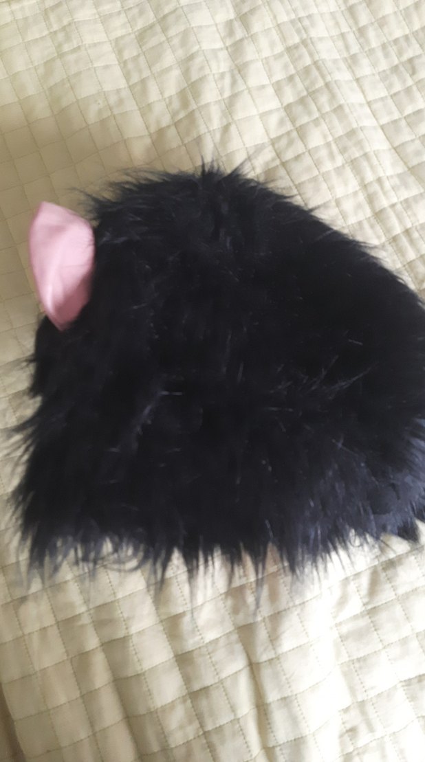 Maymun Yüz Maskesi Siyah Saçlı - Görsel 2