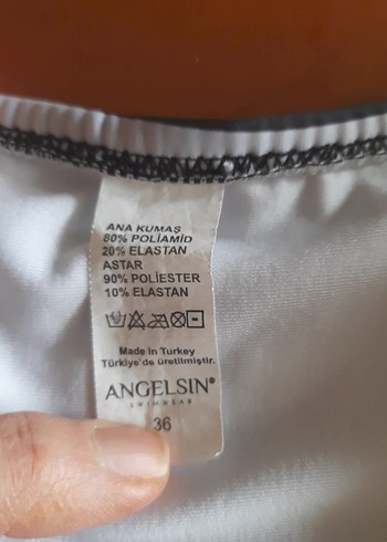 Siyah beyaz Çizgili Yüksek Bel Bikini Altı - Görsel 2