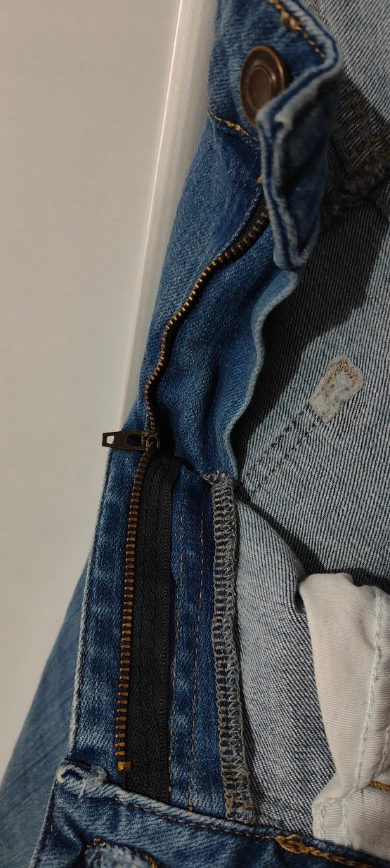 unisex Mavi Denim Jean - Görsel 5