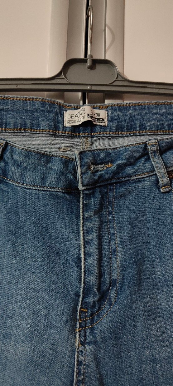 unisex Mavi Denim Jean - Görsel 2