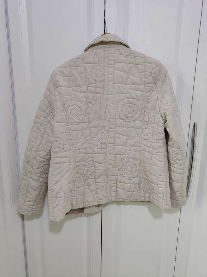 Bej Kadın Düğmeli Midi mont - Görsel 3