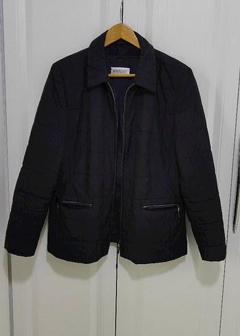 Siyah ince şişme mont - Görsel 3