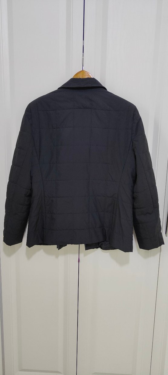 Siyah ince şişme mont - Görsel 2