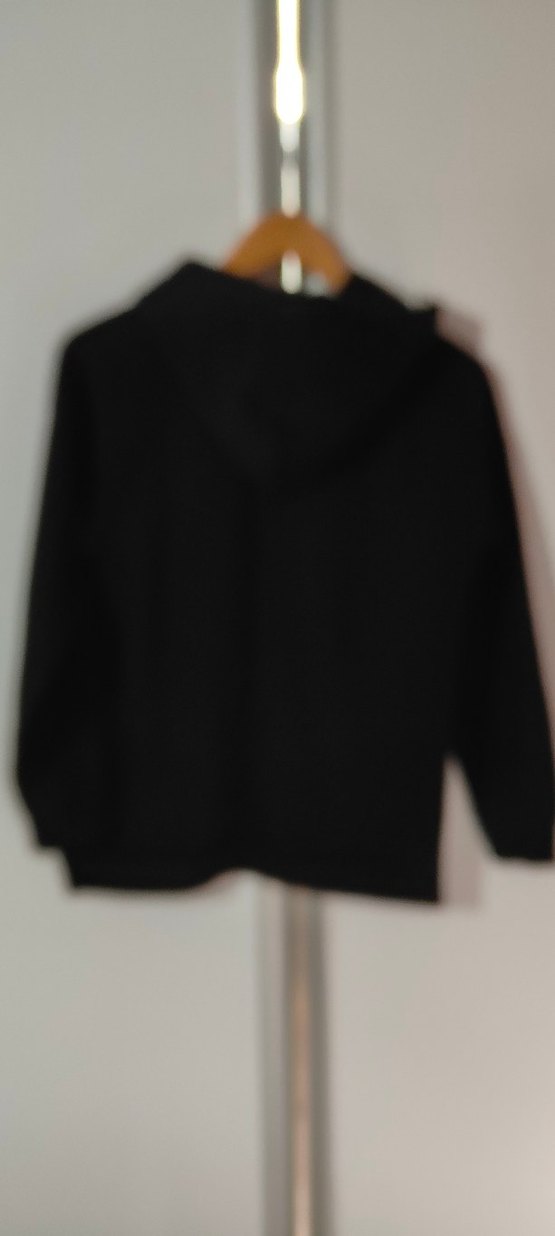 Siyah Kapüşonlu Baskılı Sweatshirt - Görsel 5