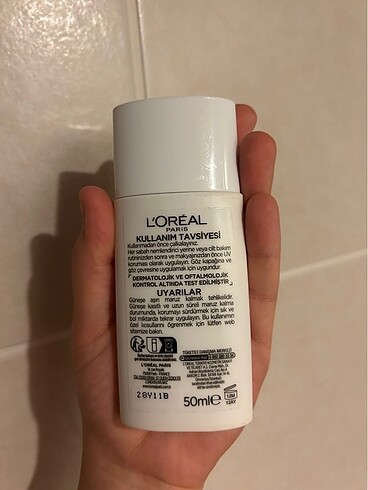 Beden loreal paris yüz güneş kremi