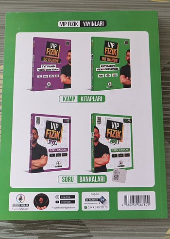 VIP Fizik 90 Günde AYT Kampı Video Ders Kitabı