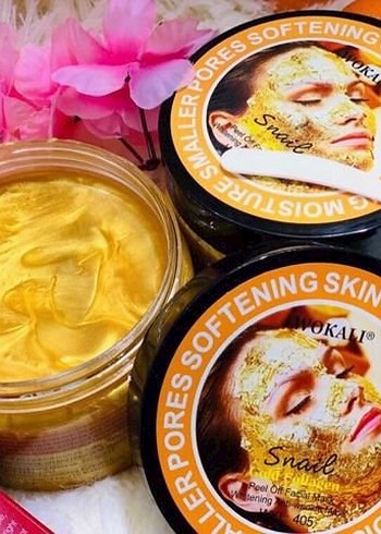 WOKALI Altın Kollajen Salyangoz Yüz Maskesi 300g - Görsel 3