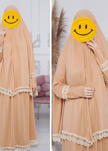 Mavi Nakışlı Uzun namazlık - Görsel 2