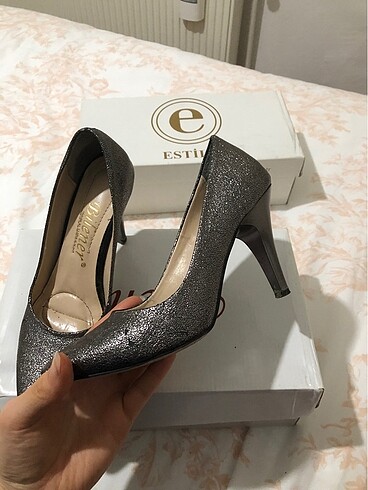 35 Beden gri Renk Stiletto