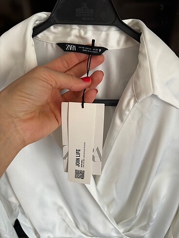 xs Beden beyaz Renk Zara elbise