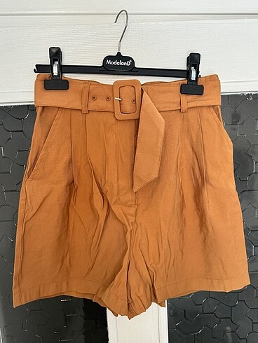 s Beden camel Renk Mango şort