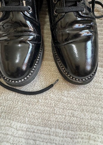 Siyah Parlak suni deri bot hotiç - Görsel 4