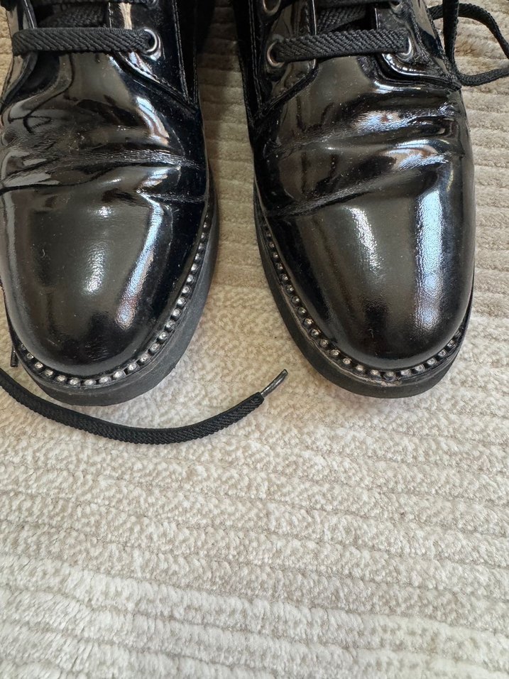 Siyah Parlak suni deri bot hotiç - Görsel 4