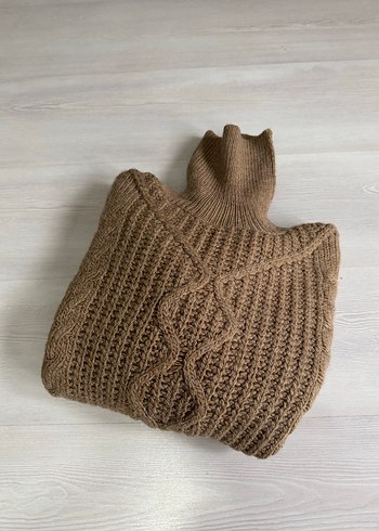 Bohem Tarz Boğazlı Örgü Kadın Kazak - Görsel 2