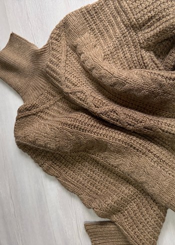 Bohem Tarz Boğazlı Örgü Kadın Kazak - Görsel 7