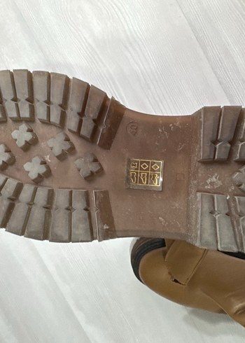 Kahverengi gerçek Deri Platform Topuklu Kadın Bot - Görsel 3