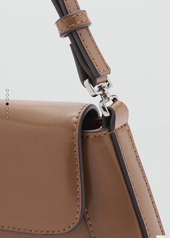 Bej suni Deri Kadın Omuz Çantası - Görsel 4