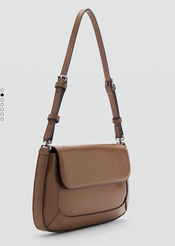 Bej suni Deri Kadın Omuz Çantası - Görsel 2