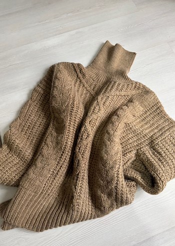 Bohem Tarz Boğazlı Örgü Kadın Kazak - Görsel 5