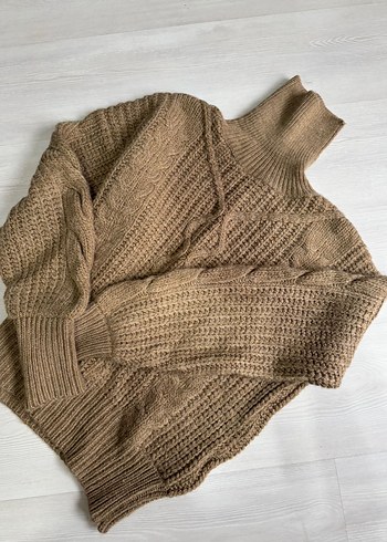 Bohem Tarz Boğazlı Örgü Kadın Kazak - Görsel 6