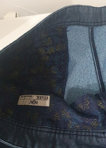 Kiğılı Lacivert Kemerli Pamuklu Erkek Şort - Görsel 6