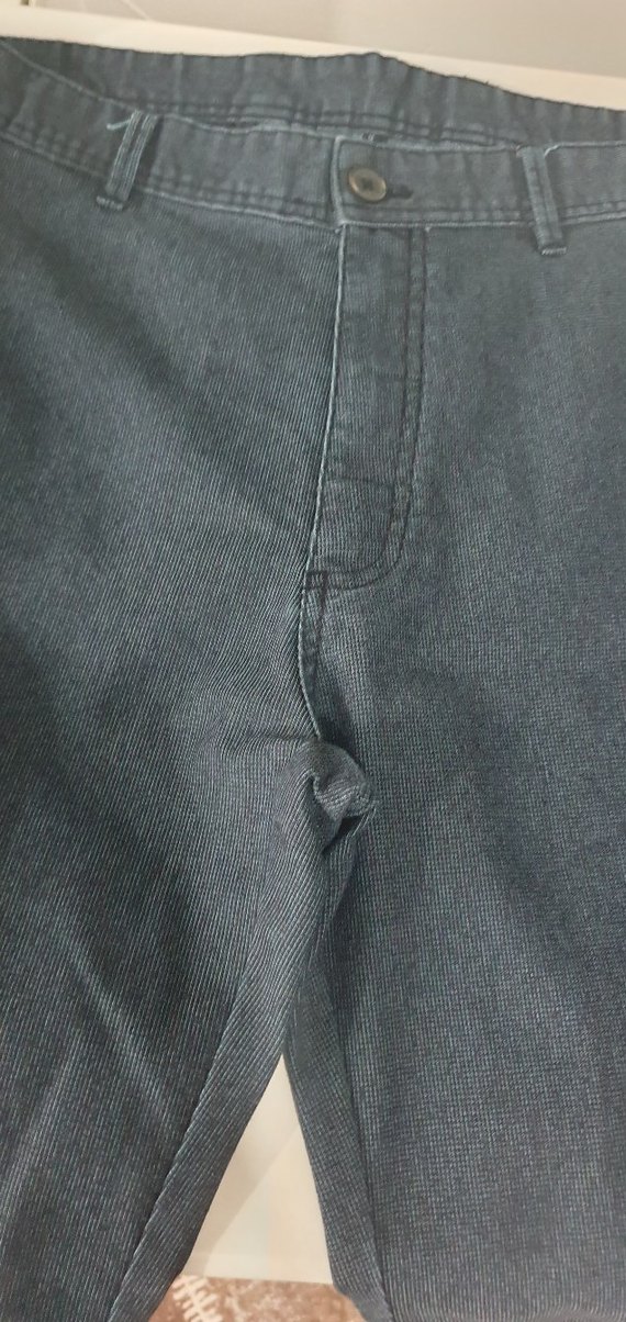 Kiğılı Lacivert Kemerli Pamuklu Erkek Şort - Görsel 5