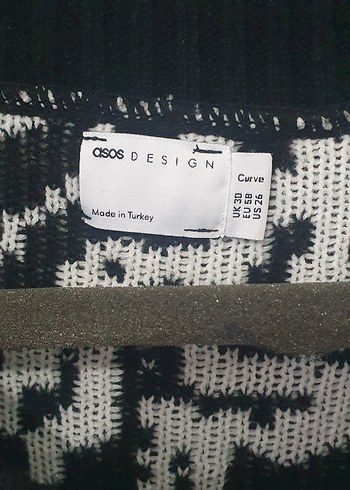 Zebra Desenli Uzun Kollu Triko Kazak - Görsel 2