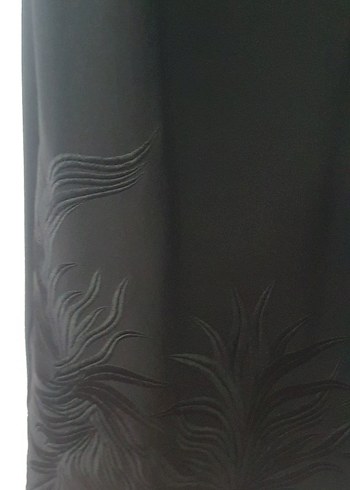 Siyah Midi Kadın Pelerinli Elbise Takımı - Görsel 5