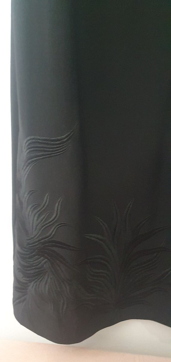 Siyah Midi Kadın Pelerinli Elbise Takımı - Görsel 5